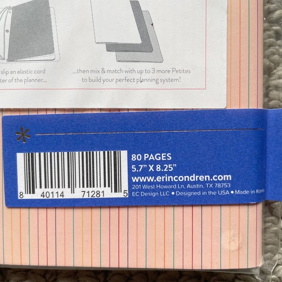 Erin Condren Goal Setting Journal and Perpetual Calendar with Birthdays/Holidays - Picture 6 of 9